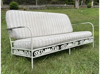 A Vintage Wrought Iron Salterini Sofa