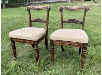 A Pair Of Elegant Side Chairs