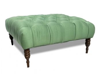 A Tufted Ottoman By Edward Ferrell