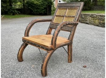 An Exotic Hardwood Indian Chair