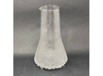 Vintage IITALA Finland Tapio Wirkkala Ultima Thule 9' Glass Carafe MCM