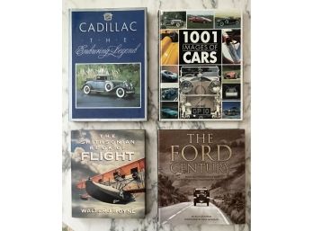 Lot 4 HC Car & Airplane Transportation History Coffee Table Reference Books