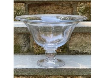 GIANT Vintage SIMON PEARCE Extra-Large HARTLAND Pedestal Bowl 16' X 9 1/2'