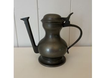 Vintage DAALDEROP ROYAL HOLLAND PEWTER Coffee Pot With Hinged Lid