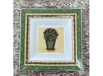 Vintage Villeroy & Boch House & Garden Collection Festive Memories Square Porcelain Trinket Dish