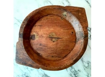 Vintage Large Rustic Wooden Parat Bread Kneading Bowl From India 22' X 17' X 2'