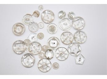 Amazing Collection Of Clear Glass Buttons