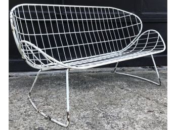 MID CENTURY MODERN Wire  Bench Possibly By KNOLL