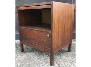 Vintage Walnut Side Table Mid Century