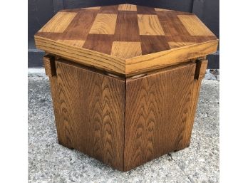 Vintage Lane Octagonal End Table Mid Century