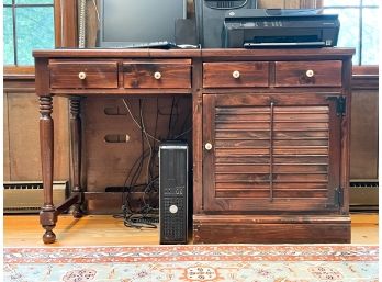 A Pine Desk By Ethan Allen