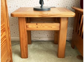 A Pine End Table Or Nightstand