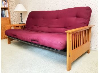 An Oak Framed Futon