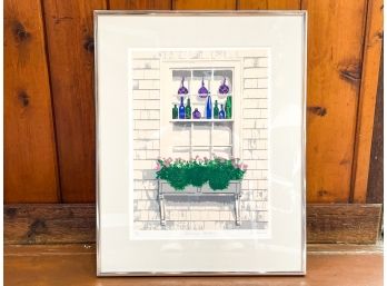 A Vintage Print 'Summer Window' Signed N/ Stanich