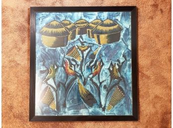 A Vintage Framed Batik