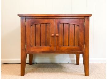 A Solid Wood Bar Cabinet, Or Small Console