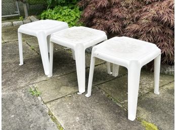 Set Of Three Outdoor End Tables