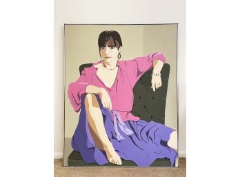 Large Painting Of A Woman Signed A. Tolson