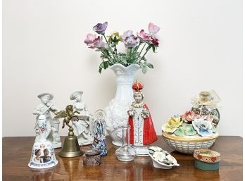 Assorted Ceramics In Capodimonte Style And More