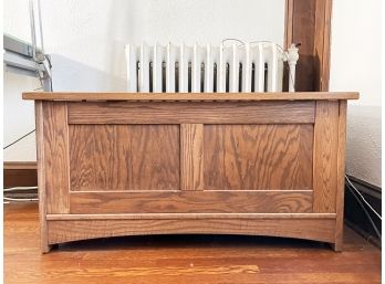 A Paneled Oak Blanket Chest