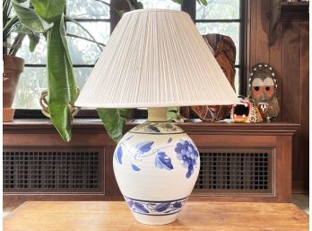 A Glazed Ceramic Lamp