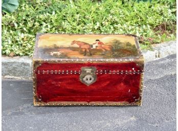 Decorative Painted Trunk