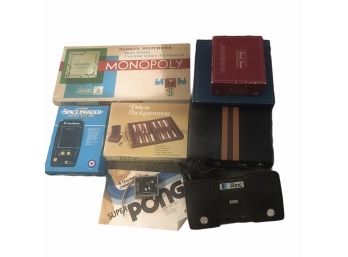 Collection Of Vintage Games. Atari, Monopoly And More.