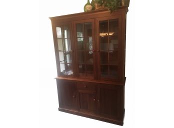 Ethan Allen American Impressions China Cabinet ( Comes In 2 Sections)