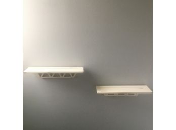 Pair Of Small Hanging Shelves.