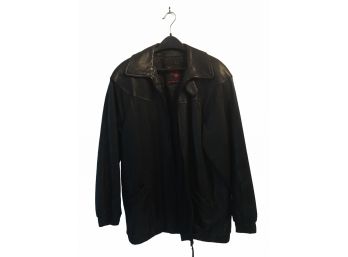 Vintage Georgie Kaye Black Leather Jacket. Men Size Medium