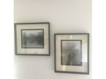 Pair Of Framed And Signed Photoprints.