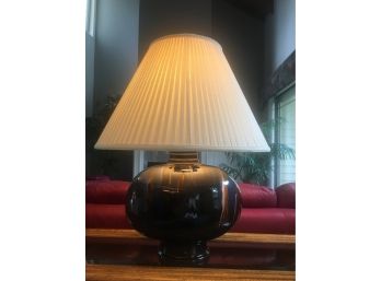 Glazed Pottery Table Lamp.