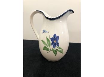 NIB Tiffany Ceramic Pitcher By Este Ceramiche Italy - Great Gift Item