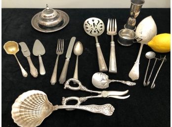 Fine Sterling Silver Service Pieces Including Antiques And Tiffany Beekman - Total Weighable 372g