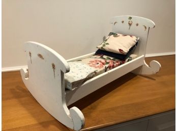 Handmade Vintage Doll Cradle - One Of A Kind