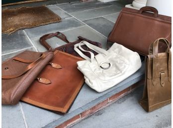 Vintage Leather Goods, Including Balancieaga Brief Tote And Brics Handbag