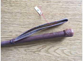 Vintage Leather Horseback Riding Crop. (6)