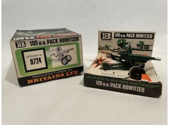 Vintage Britains 9724 105mm Pack Howitzer Cannon Set