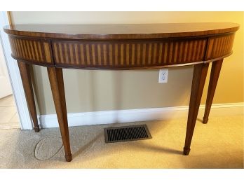 Italian Inlay Demi Round Buffet Table