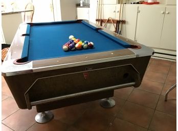 FISCHER MFG CO. INC 6FT POOL TABLE WITH STICKS, RACK  AND PING PONG TOP