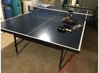 Foldable Ping Pong Table On Wheels