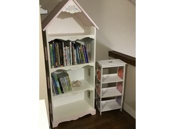 Doll House Book Shelf And Small Book Shelf Books Included