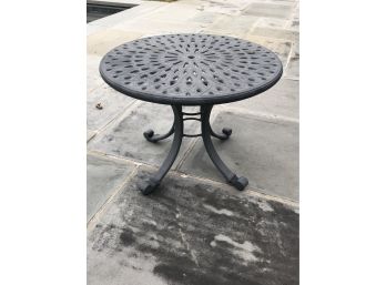 Black Iron Accent Table