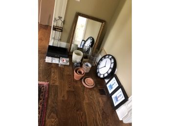 Mirror, Wall Clock And Home Decor