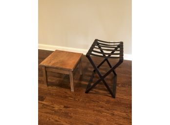 Luggage Stand And Side Table