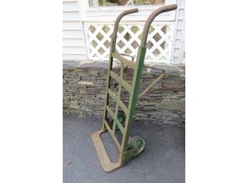 Vintage Industrial Steampunk Wood & Metal Handcart By Colson Corp Of Elyria Ohio.