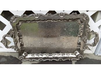 Rectangular English Silver Co. Of Boston Silverplate Footed Serving Tray