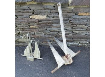 Big & Little Galvanized Steel Boat Anchors