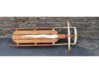 Vintage True Temper 1960's Era ' Surfer' Labeled Runner Sled