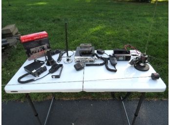 Lot Of Vintage 1970's-90's Era CB Radios, Magnetic Antenna's, Etc.